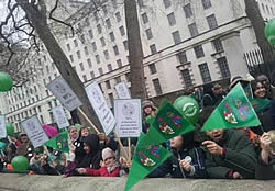 Sulivan School representatives visit Downing Street