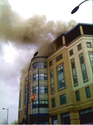 Fire at Coca Cola Hammersmith