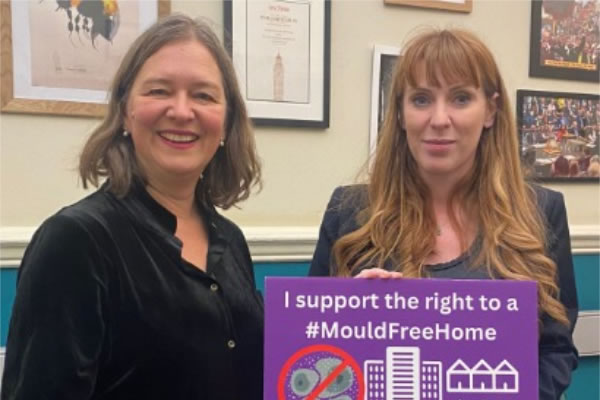 Fleur Anderson with Angela Rayner 