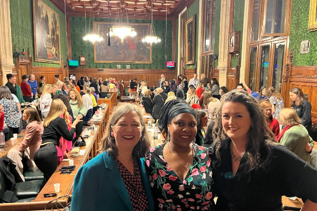 Fleur Anderson (left) with Chantelle Bent (centre) and Rhiannon Llewellyn (right)