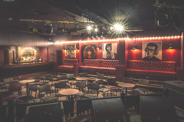The interior at the Halfmoon gives a nod to the venue's history