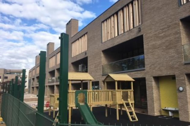 The playground at Oasis Academy Putney 