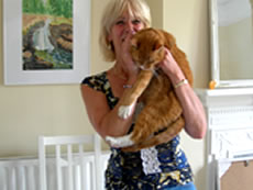 Charly with his owner Winnifred