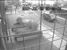 CCTV of van in North Acton Rd collision