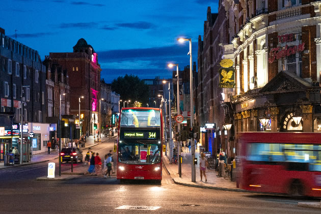 Clapham Junction at night 