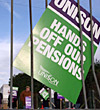 Pension strikers
