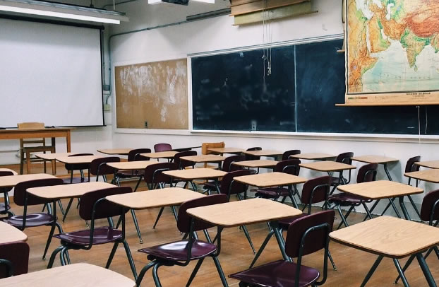 Empty classroom