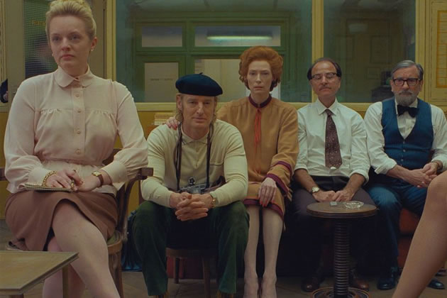 Wes Anderson's The French Dispatch is currently showing 
