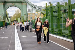 New Pedestrian and Cycle Lanes Opens on Hammersmith Bridge