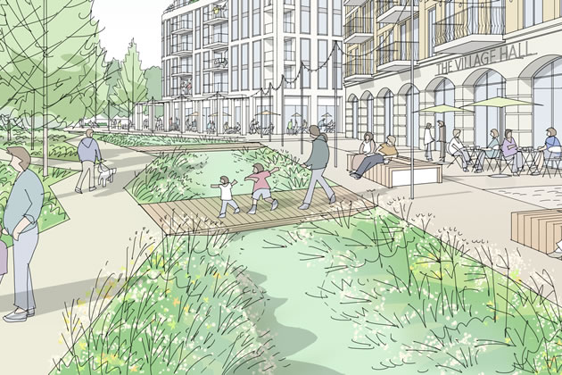 Visualisation of the amenity areas in the proposed development. Picture: JTP 