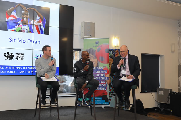 Running legend Sir Mo Farah joins Hounslow schools sport conference 