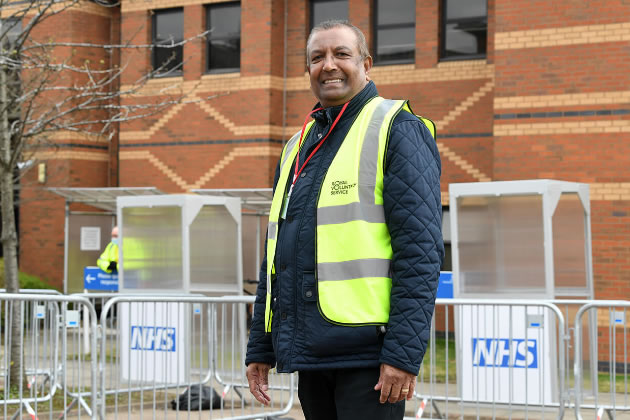 An NHS Volunteer Responder 