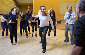 Rehearsal picture from The Crucible
