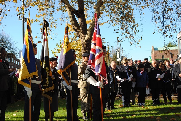 A Remembrance Sunday service in Greenford 