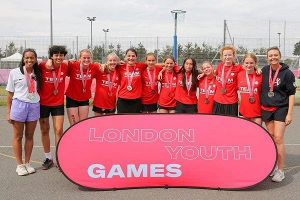 The girls' netball team