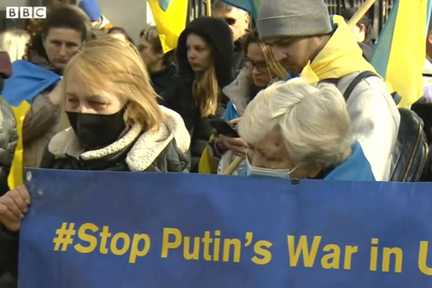 Ukrainians holding demo outside Downing Street this Thursday