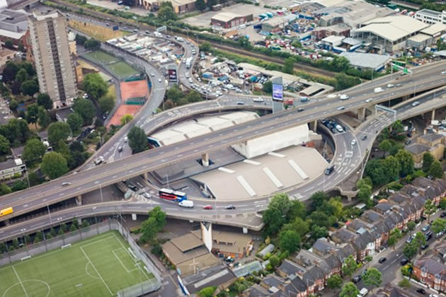 The A40 Northern Roundabout on the Westway