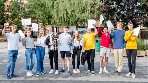 kids celebrate a level results 