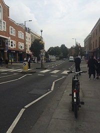 Askew Road in Shepherd's Bush, sealed off on 27 September