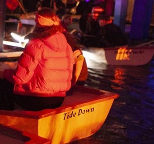 Guests set sail in the Lost Lagoon in the West 12 Shopping Centre