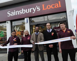 Opening of Sainsbury's in Shepherd's Bush