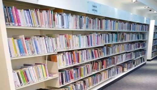 Shelves at Shepherd's Bush Lirary